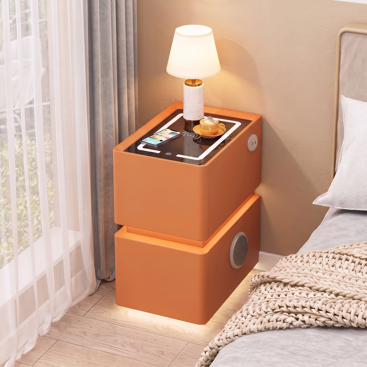 Lumo 25 cm — Smarter kompakter Nachttisch
