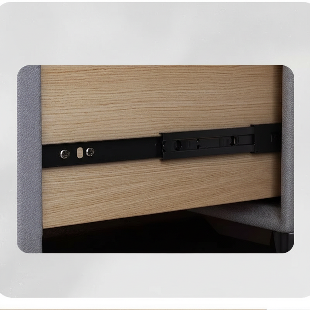 Orbis — Runder smarter Nachttisch mit Qi & LED