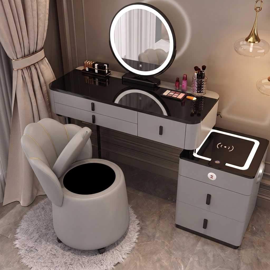 Lumira Glass — Smarter LED-Schminktisch mit Qi & Bluetooth