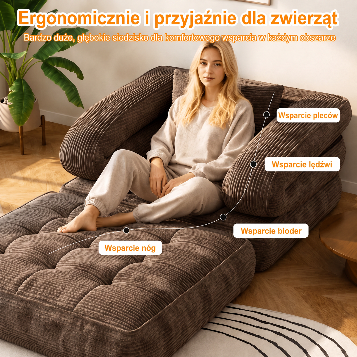 Mova — Rahmenloser modularer Sessel 90 cm