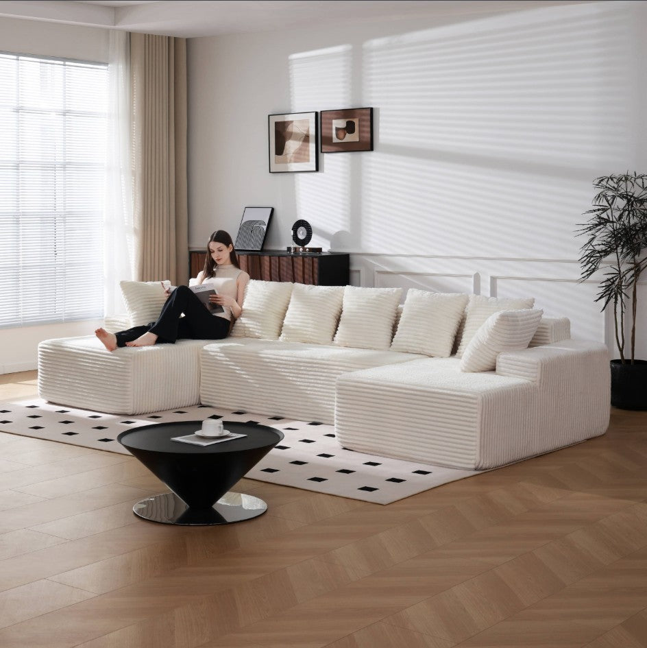 Vasto — Rahmenloses modulares XL-Sofa 350 cm