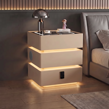 Lumo — Smarter Nachttisch mit Qi, LED, Bluetooth & PIN