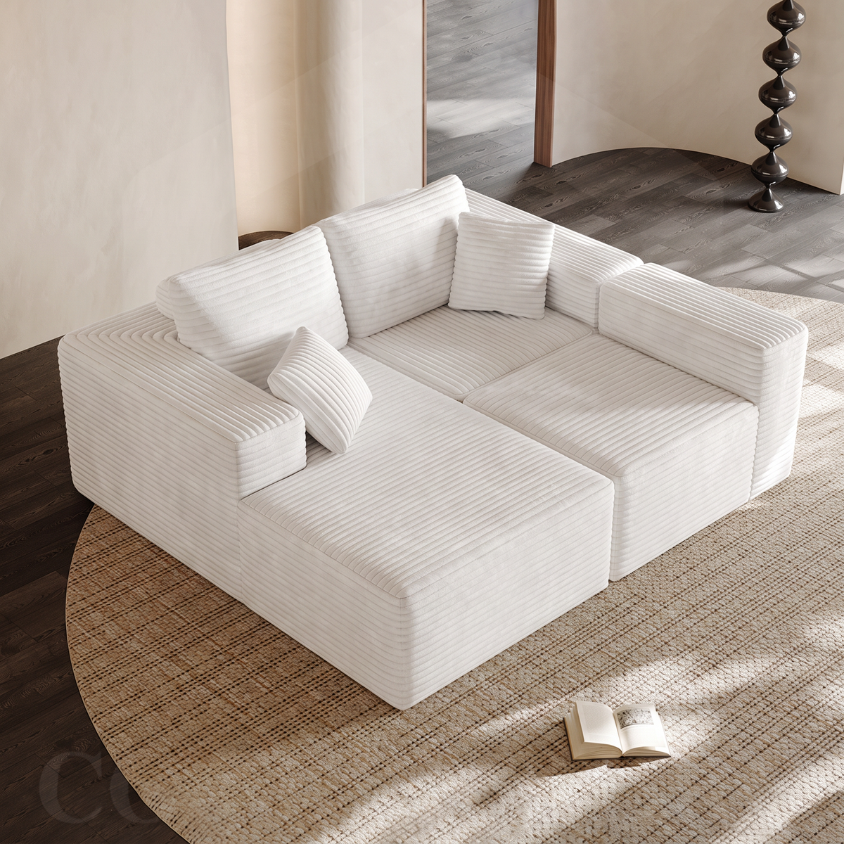 Rivo — Rahmenloses modulares Sofa 270 cm