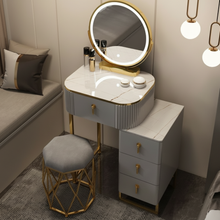 Elara – Schminktisch mit LED-Spiegel und Hocker