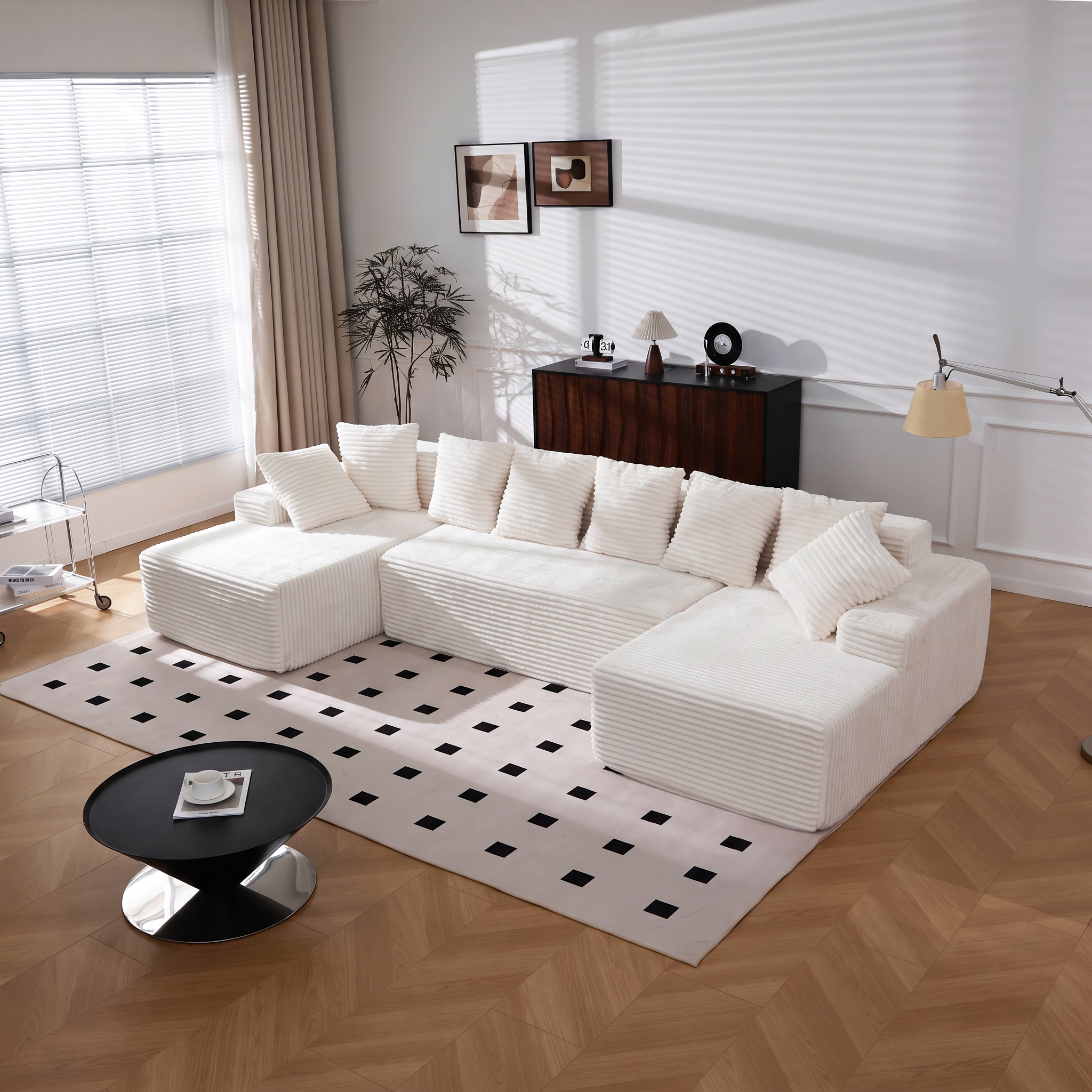 Vasto — Rahmenloses modulares XL-Sofa 350 cm