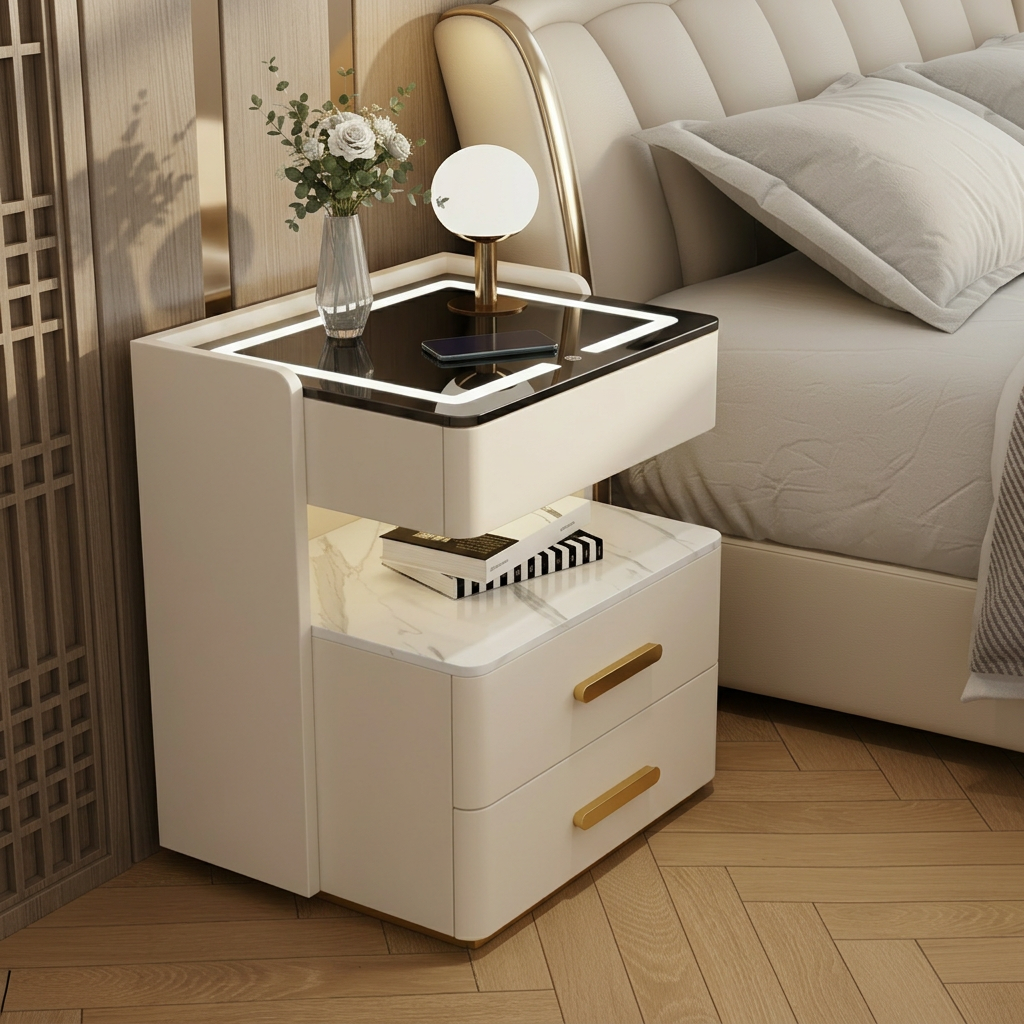 Velora 30 cm — Smarter kompakter Nachttisch