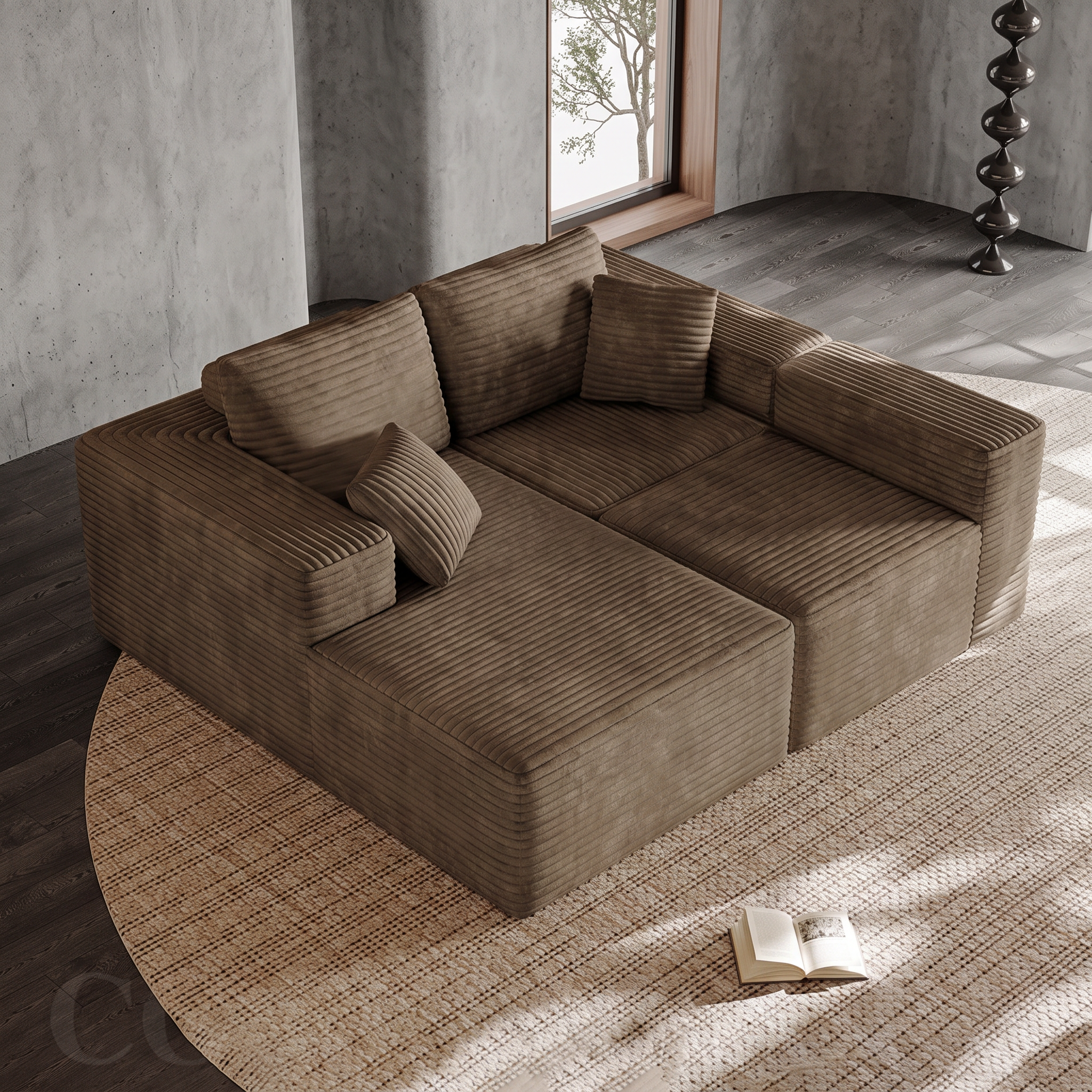Rivo — Rahmenloses modulares Sofa 270 cm