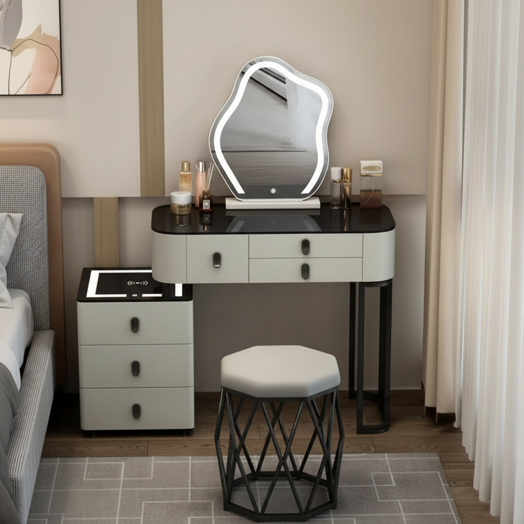 Lumira Soft — Smarter LED-Schminktisch mit Qi & Bluetooth