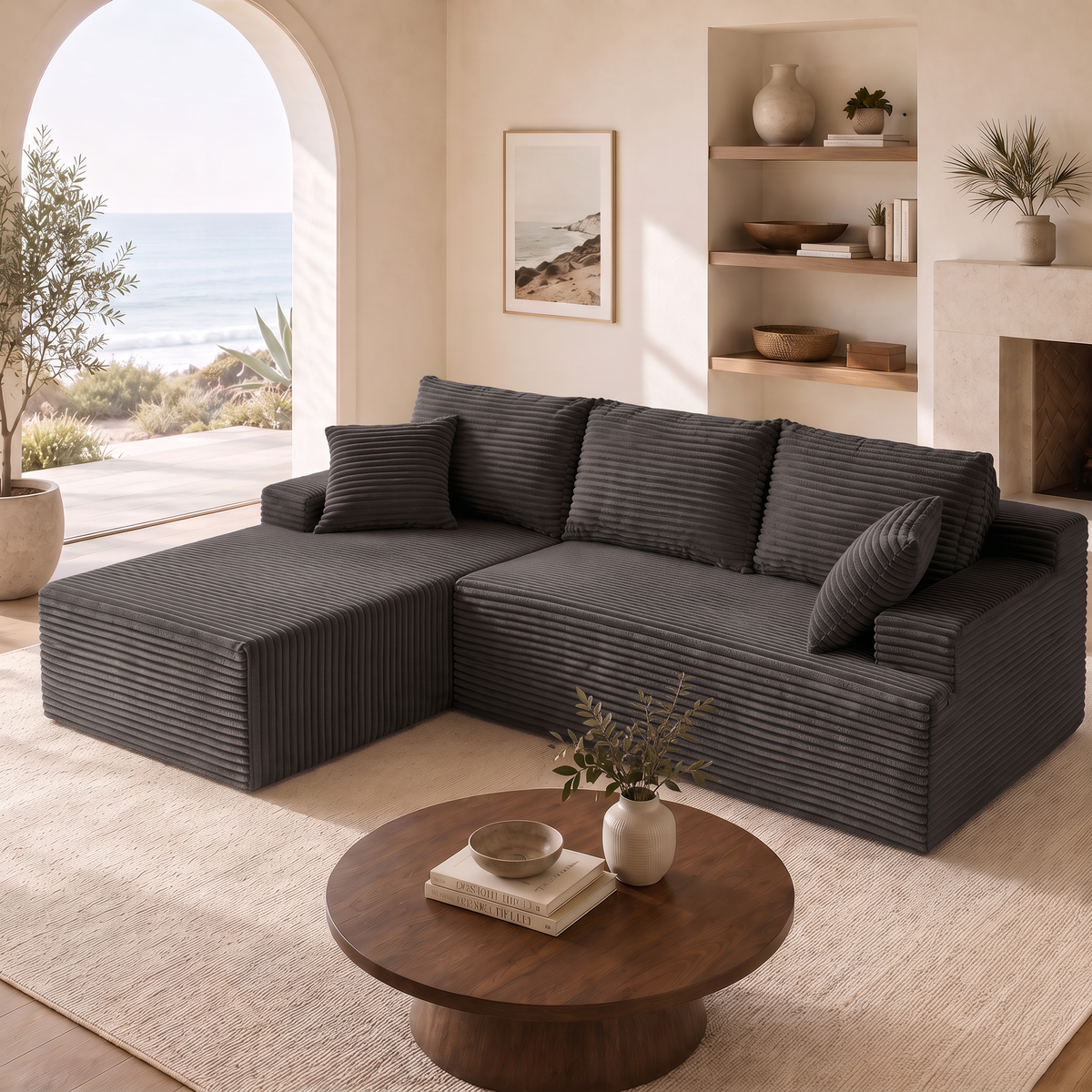 Maro — Rahmenloses modulares Schaumstoffsofa 270 cm