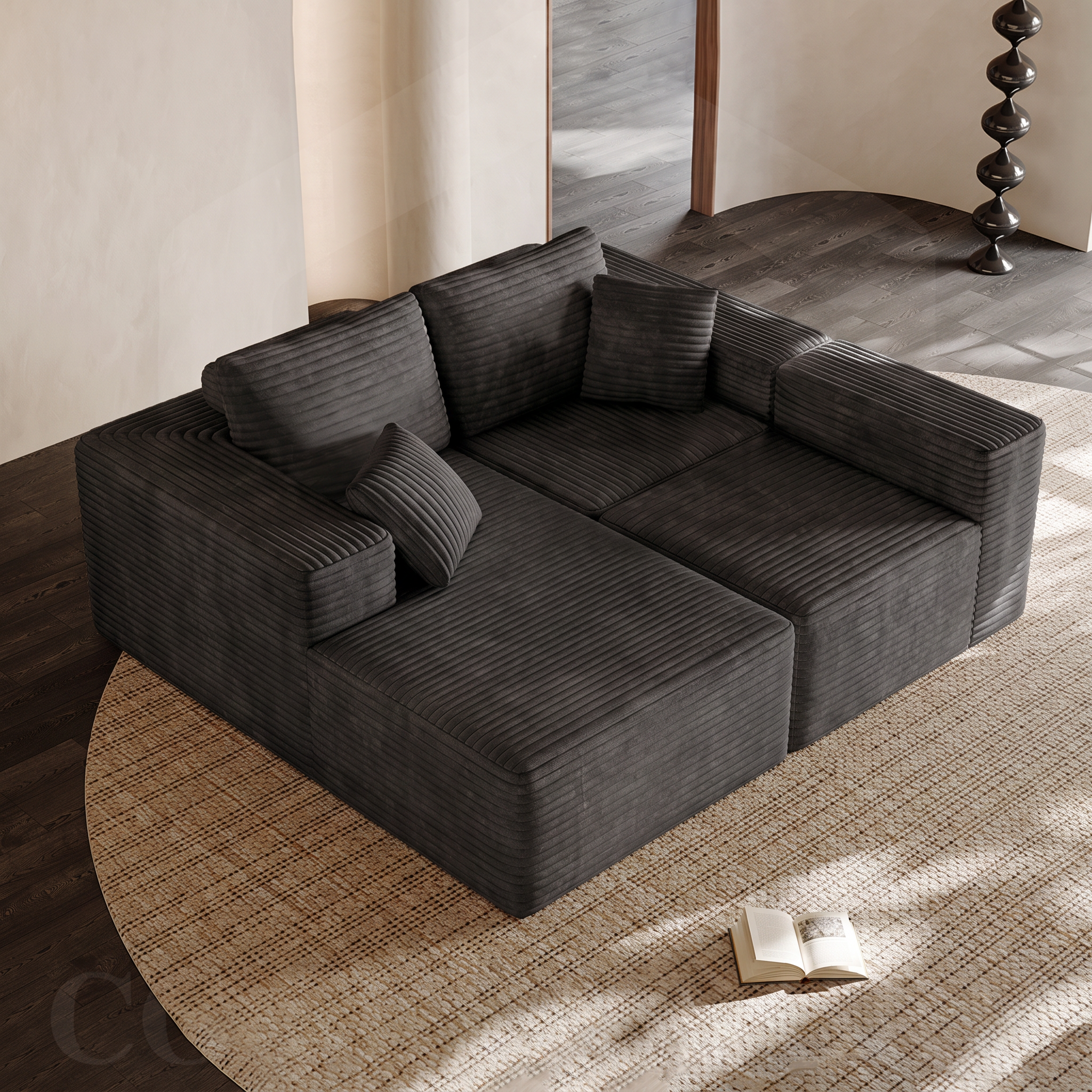 Rivo — Rahmenloses modulares Sofa 270 cm