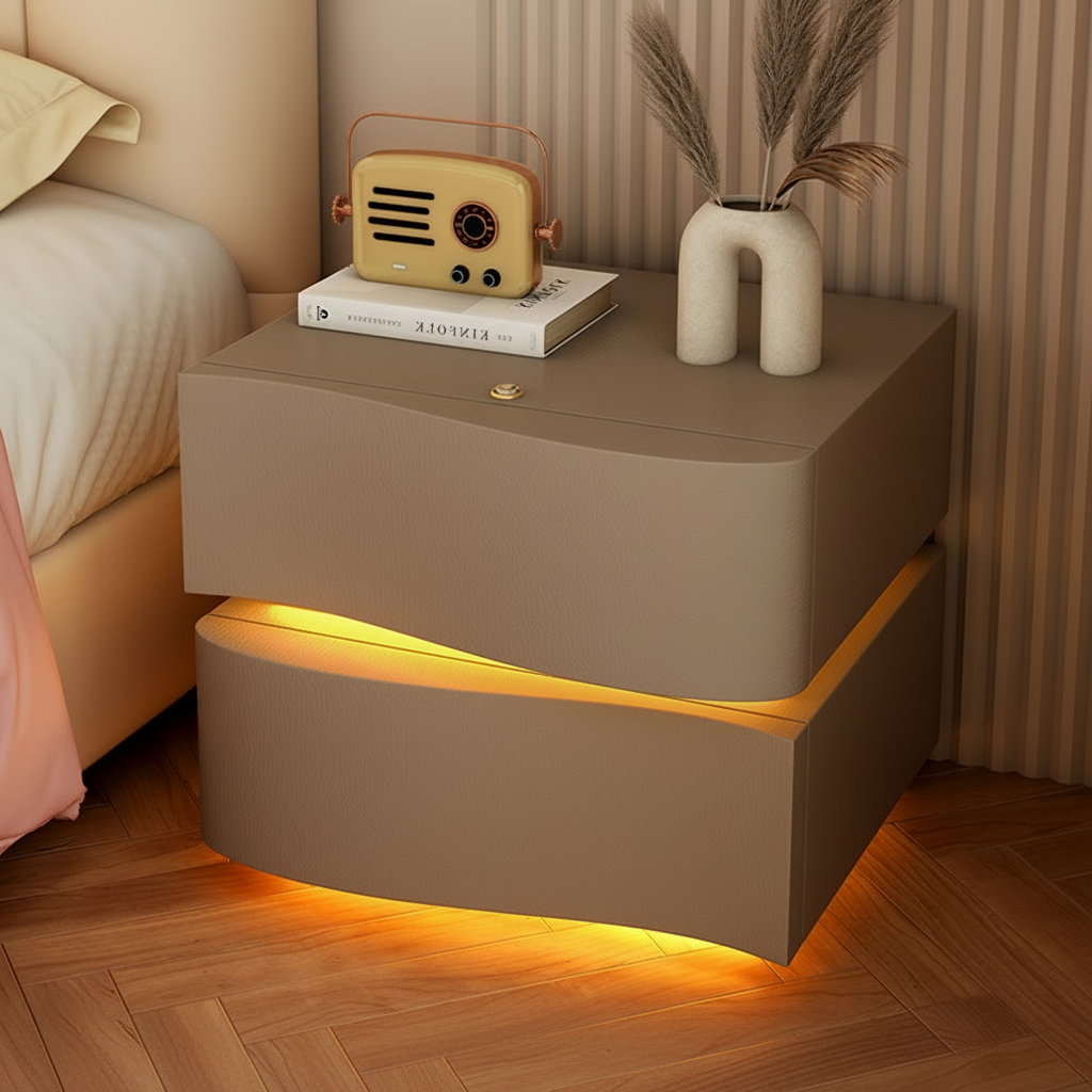 Nachttisch 2-Line mit LED-Beleuchtung