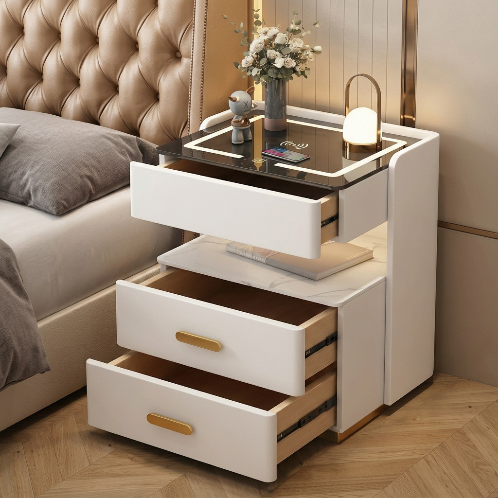 Velora 30 cm — Smarter kompakter Nachttisch