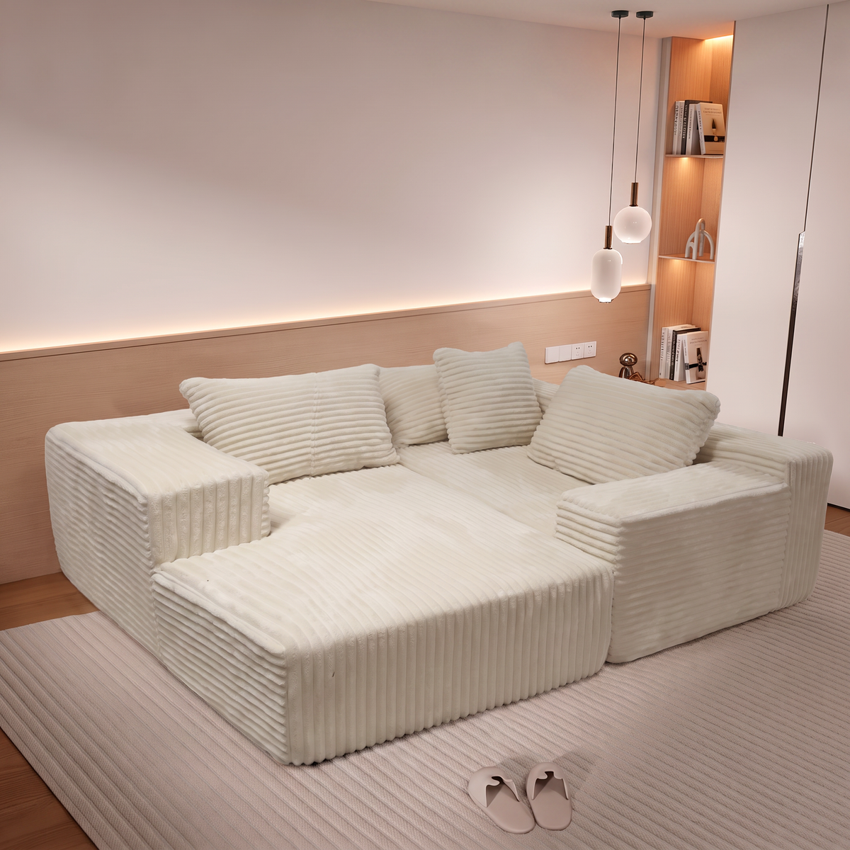 Maro — Rahmenloses modulares Schaumstoffsofa 270 cm