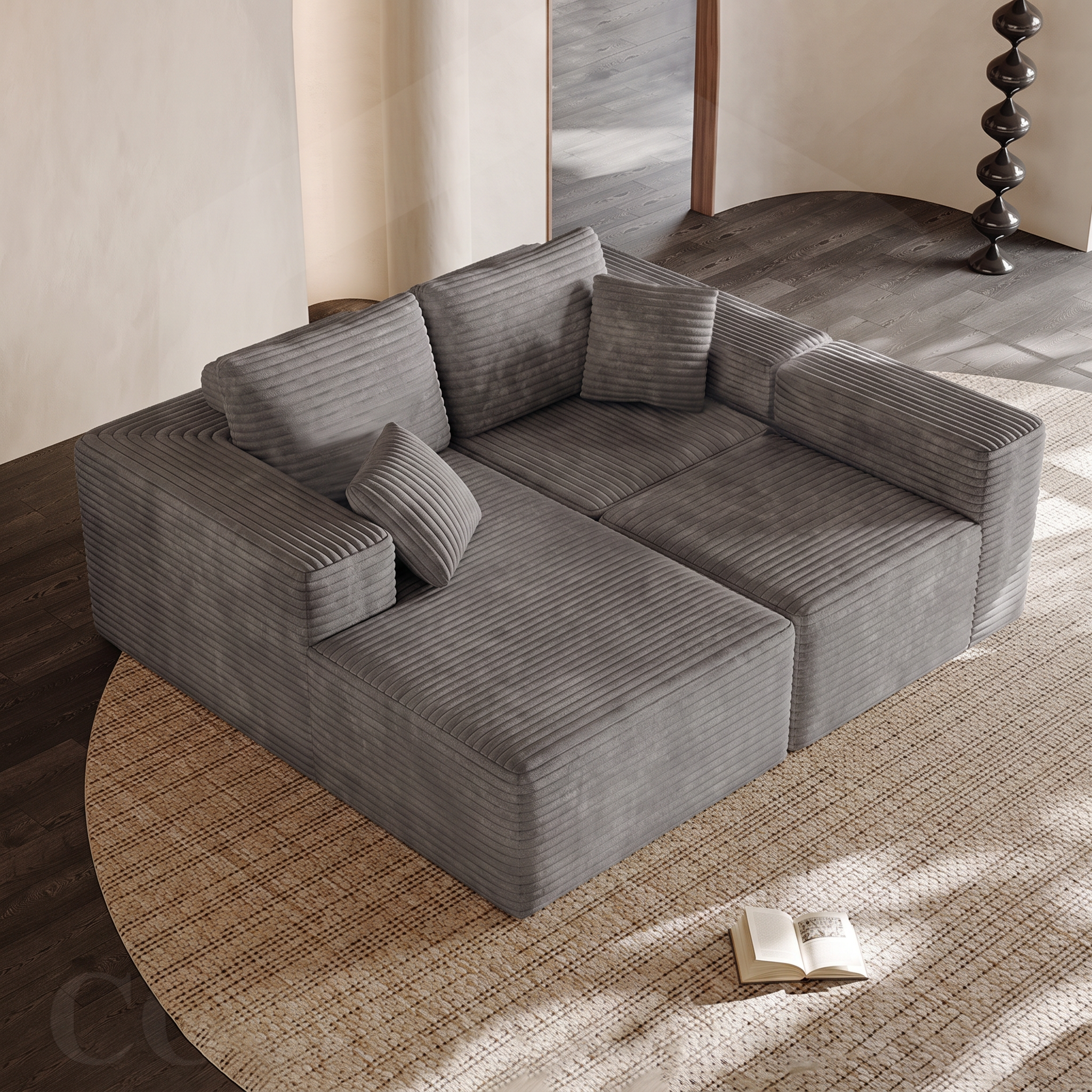 Rivo — Rahmenloses modulares Sofa 270 cm