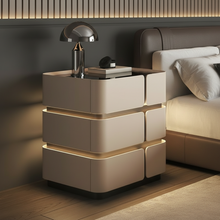 Soft Quad 3 — Smarter Nachttisch mit Qi, LED, Bluetooth & PIN