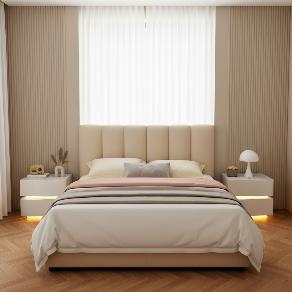 Nachttisch 2-Line mit LED-Beleuchtung