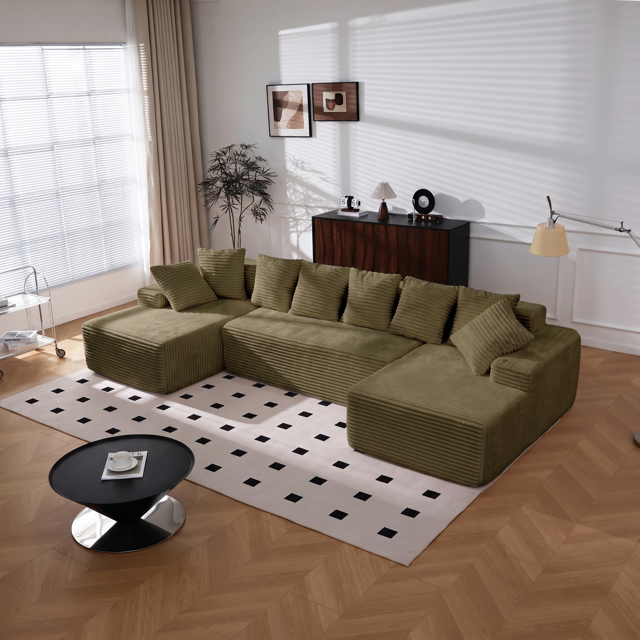 Vasto — Rahmenloses modulares XL-Sofa 350 cm