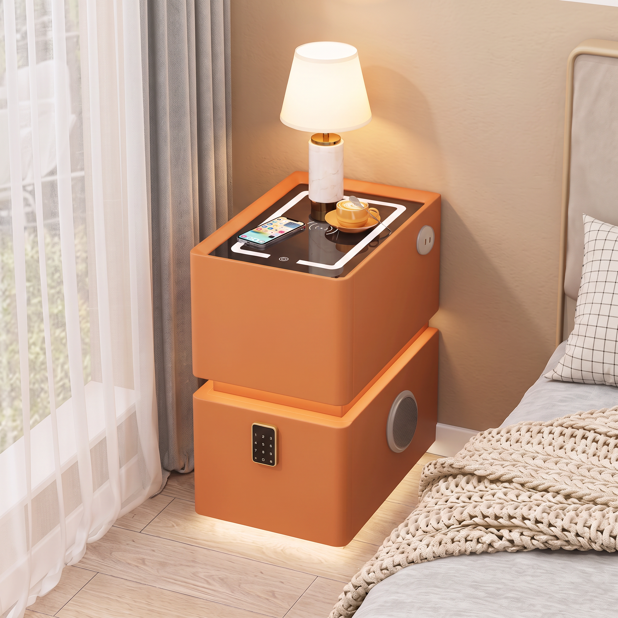 Lumo 25 cm — Smarter kompakter Nachttisch