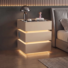 Lumo — Smarter Nachttisch mit Qi, LED, Bluetooth & PIN