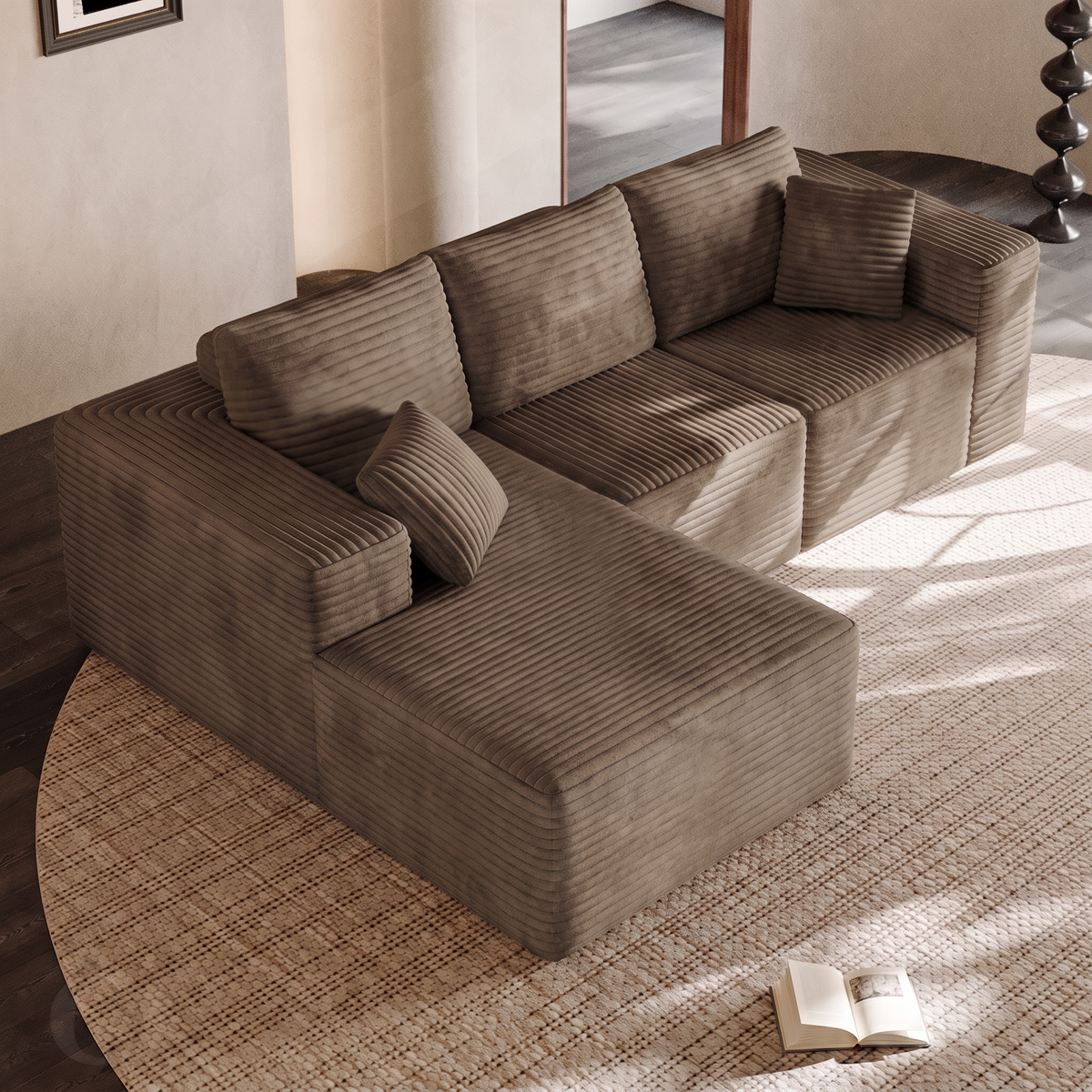 Rivo — Rahmenloses modulares Sofa 270 cm