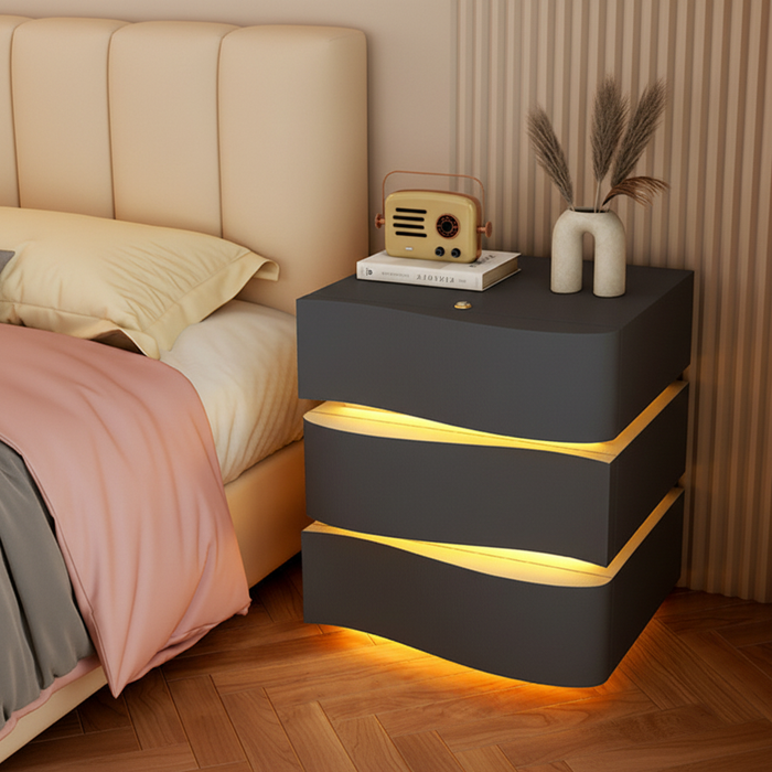 Nachttisch 3-Line Szary / 50 cm