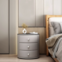 Orbis — Runder smarter Nachttisch mit Qi & LED