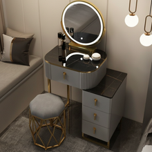 Elara – Schminktisch mit LED-Spiegel und Hocker