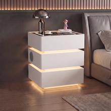 Lumo — Smarter Nachttisch mit Qi, LED, Bluetooth & PIN