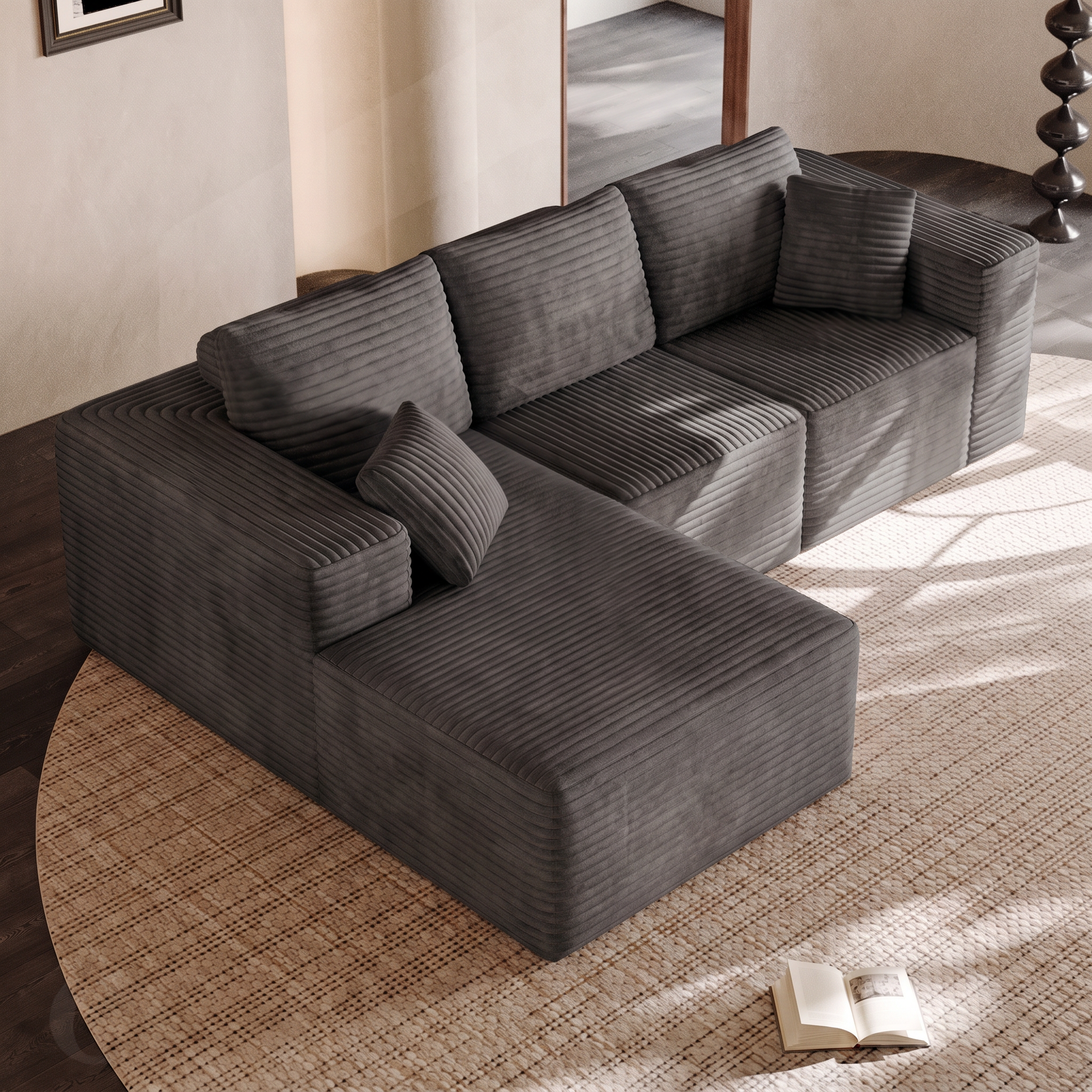 Rivo — Rahmenloses modulares Sofa 270 cm