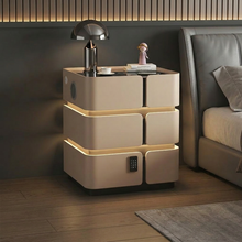 Soft Quad 3 — Smarter Nachttisch mit Qi, LED, Bluetooth & PIN