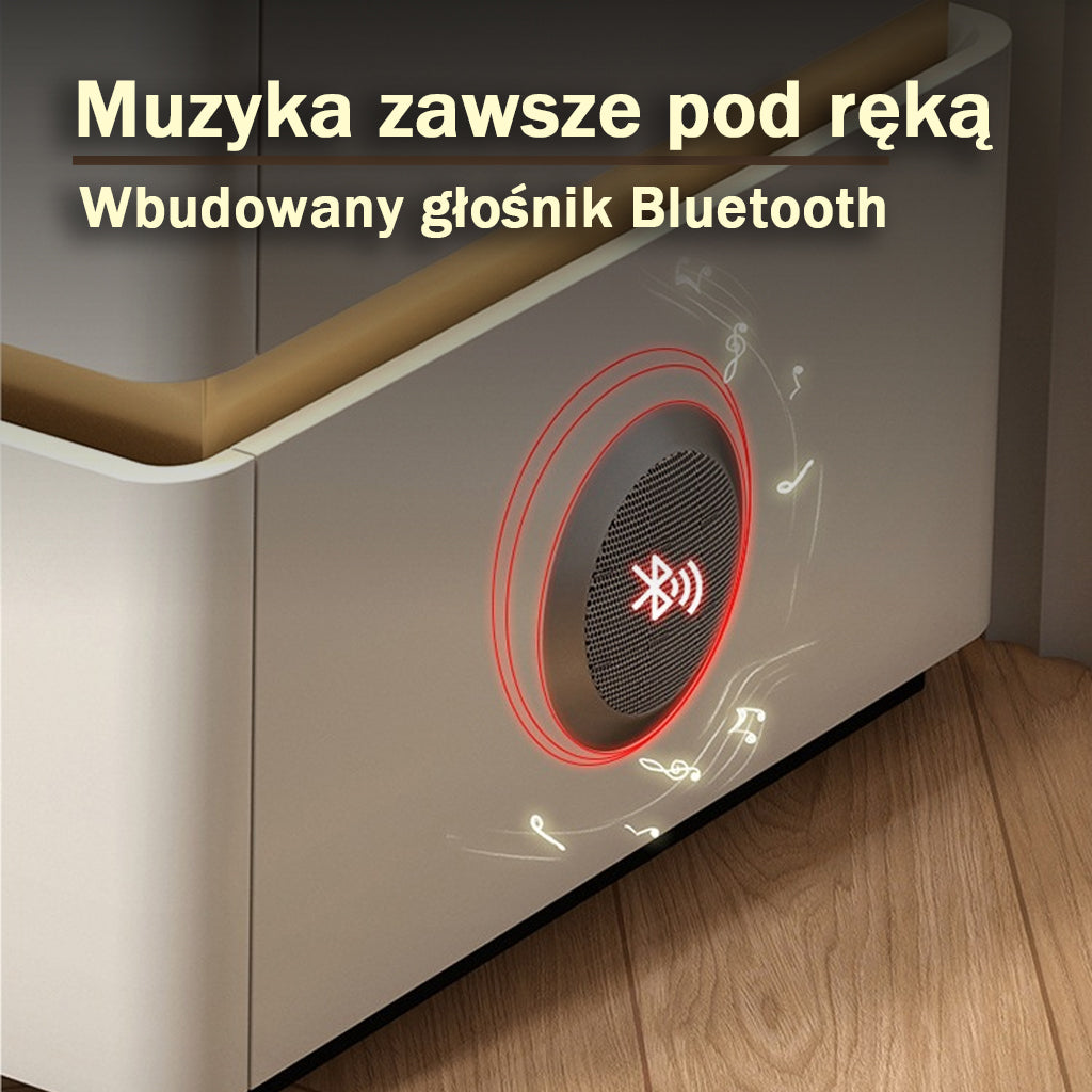 Soft Quad 2 — Smarter Nachttisch mit Qi, LED, Bluetooth & PIN