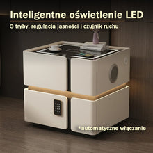 Soft Quad 2 — Smarter Nachttisch mit Qi, LED, Bluetooth & PIN
