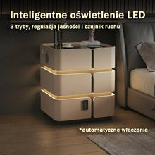 Soft Quad 3 — Smarter Nachttisch mit Qi, LED, Bluetooth & PIN